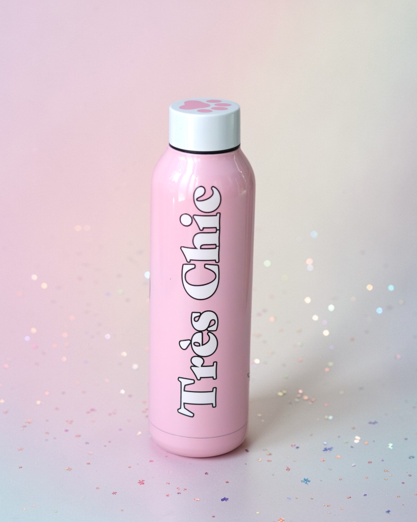 Bình nước mèo Marie hồng