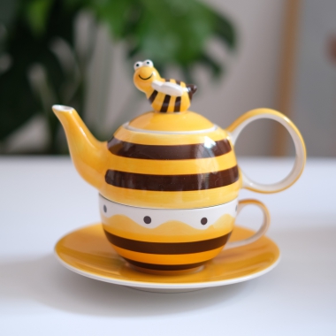 Set trà 1 người ong vàng 