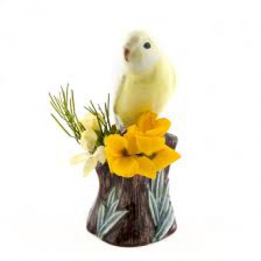 Bình hoa mini Chim Budgerigar vàng