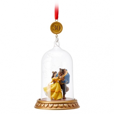 Ornament Beauty & The Beast - Glass dome