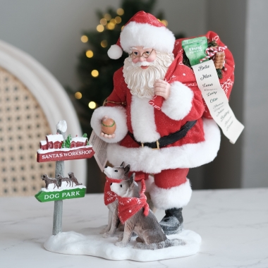 Tượng Mr.Claus and Snow Dogs