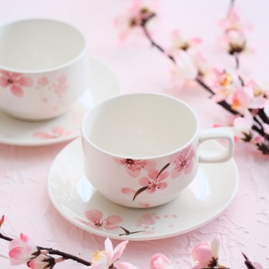 Tách trà form chồng Bộ Sakura