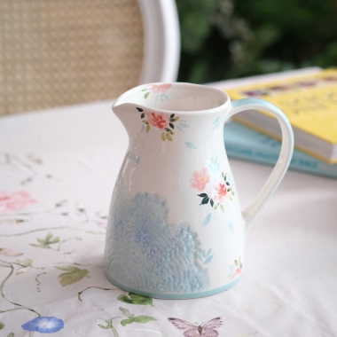 Bình Rót Nước Vintage Rose Xanh