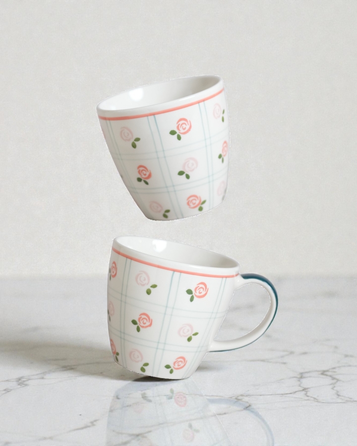 Ly Hoa Hồng Nhí Hoạ Tiết Bắc Âu Scandinavian 