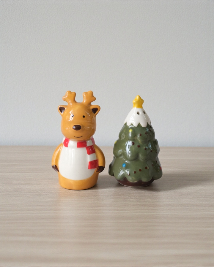  Cặp Tiêu Muối Tuần Lộc & Cây Thông 