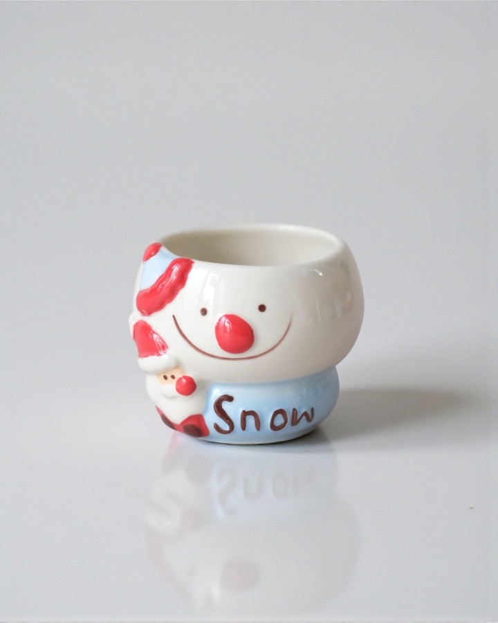 Mini Cup Người Tuyết & Santa Có Chữ Snow