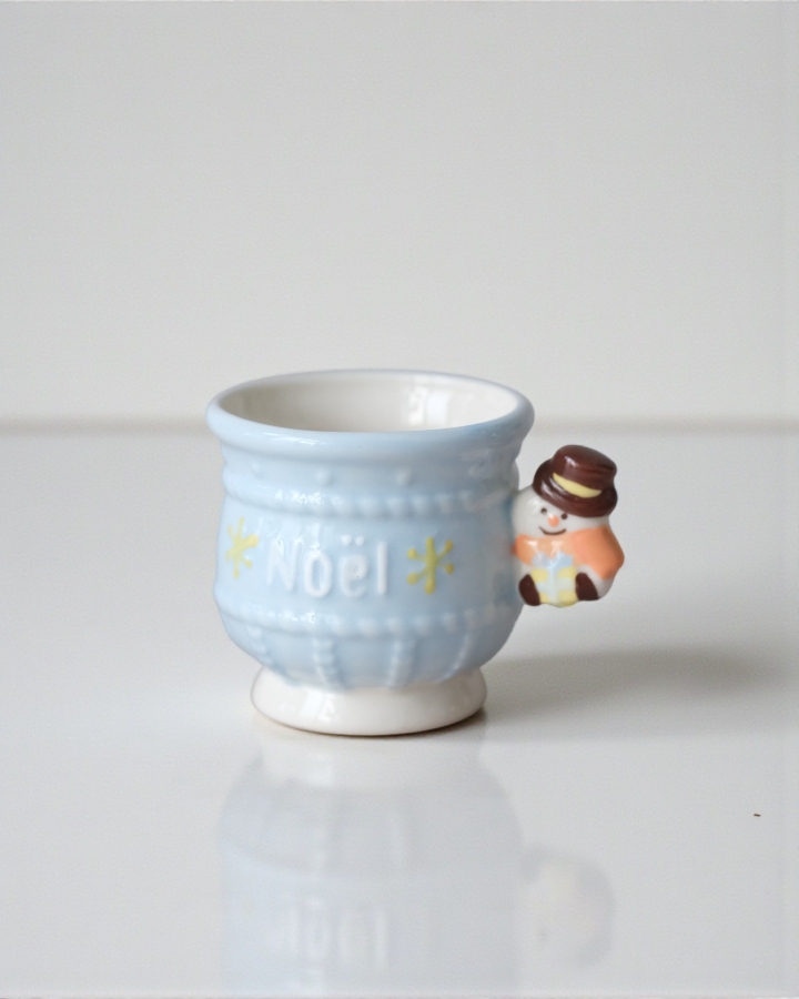 Mini Cup Áo Len Xanh Noel Quai Người Tuyết 