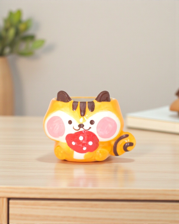 Mini Cup Sóc Ôm Trái Dâu 