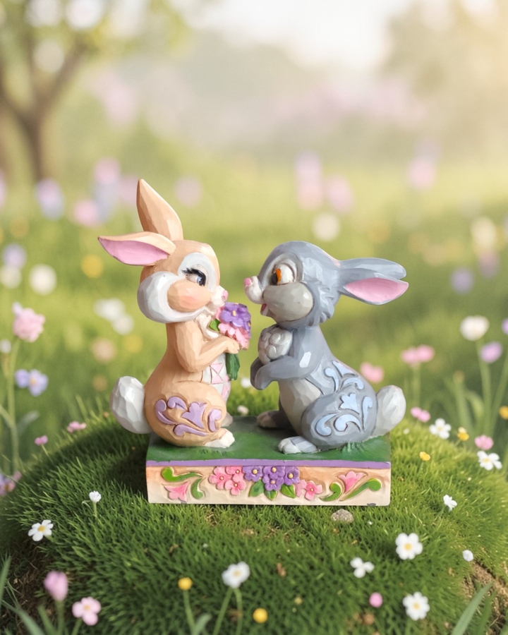 Tượng Cặp Đôi Thỏ Thumper