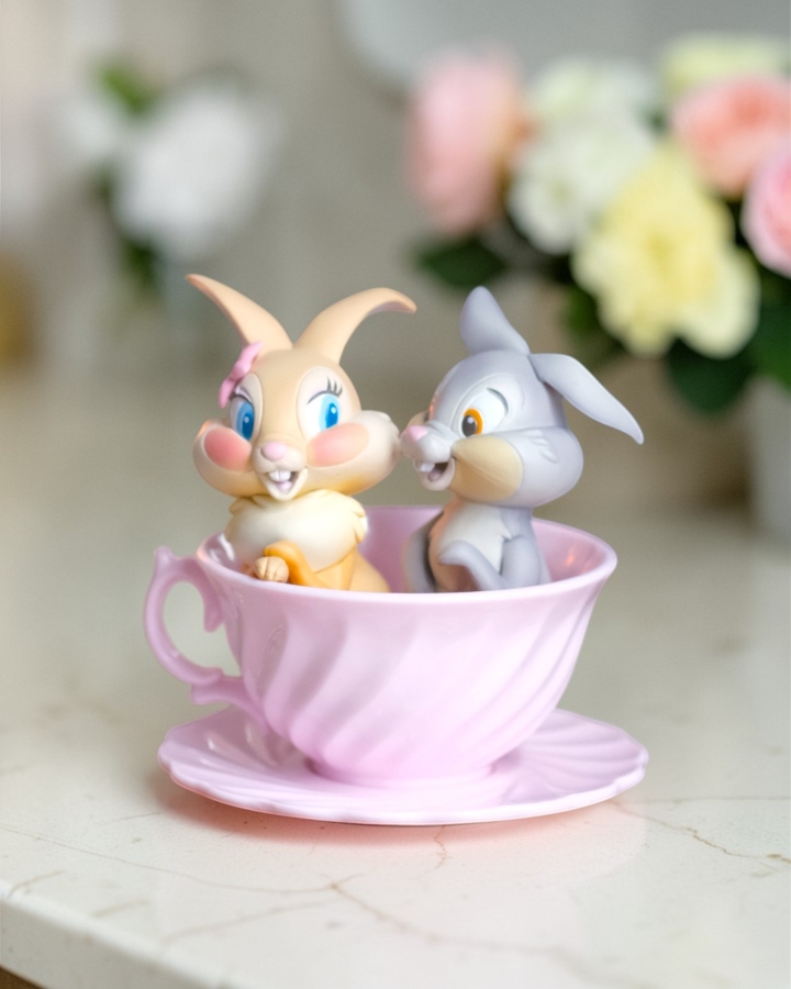 Tượng Thỏ Thumper Tách Trà