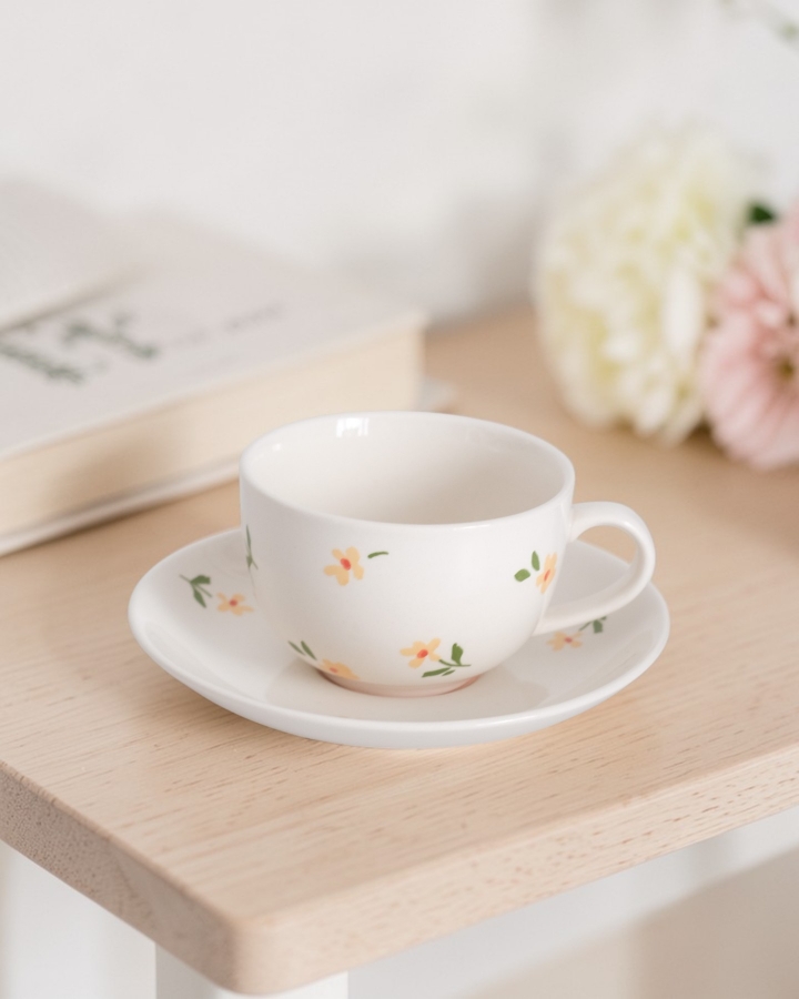 Tách Trà Hoa Nhí Vàng 