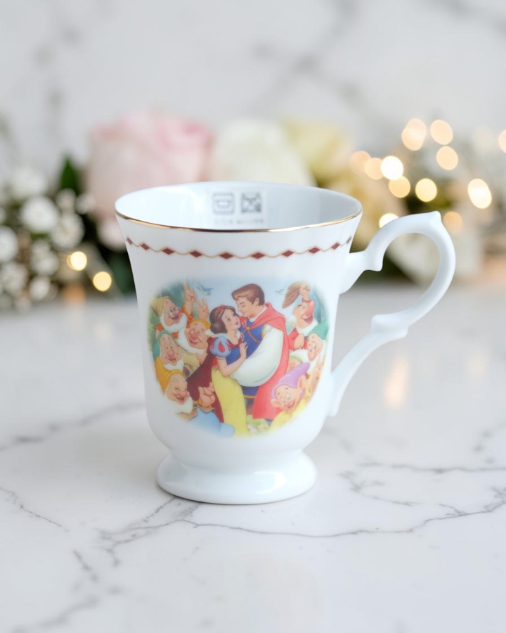 Ly sứ Công chúa Bạch Tuyết form chuông vintage