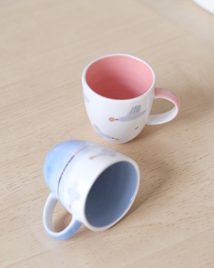 Set 2 ly form trứng Chim Cách Điệu