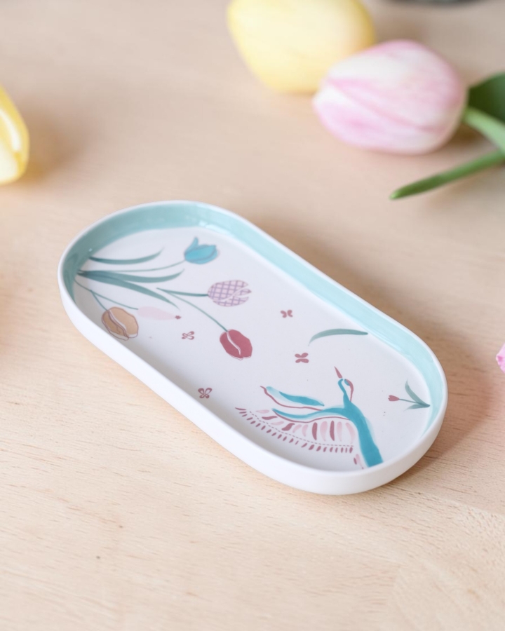 Dĩa Khay Hạc & Tulip Size Oval