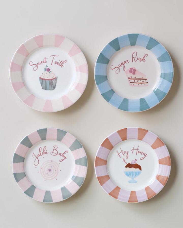Set 4 dĩa Bánh Ngọt Pastel 16 cm